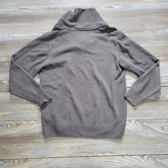 Polo sweater Men's Size Large gray - Picture 6 of 8